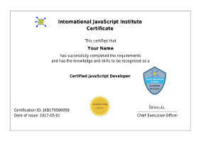 JavaScript Certification